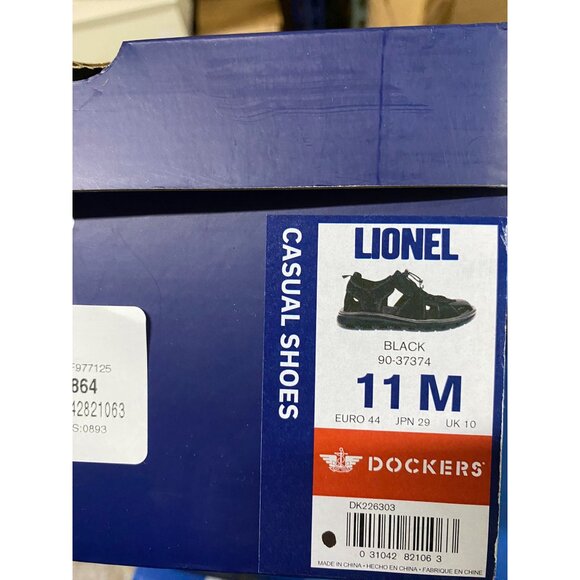 Dockers Mens Lionel Slip On Supreme Comfort Footbed Sandals Black Size 11M NIB - Picture 5 of 5